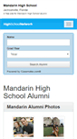 Mobile Screenshot of mandarinhighschoolalumni.com